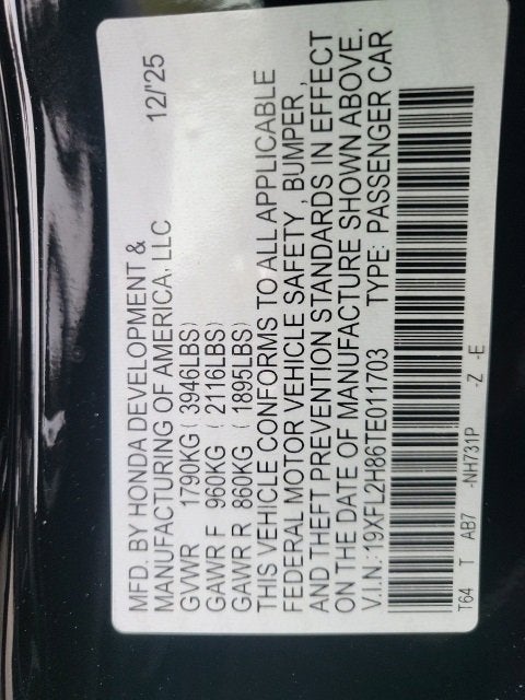 2026 Honda Civic Hatchback Sport