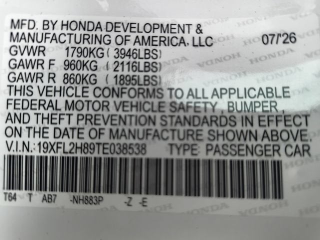 2026 Honda Civic Hatchback Sport