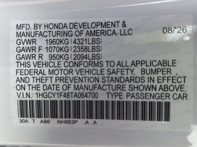 2026 Honda Accord Sedan SE