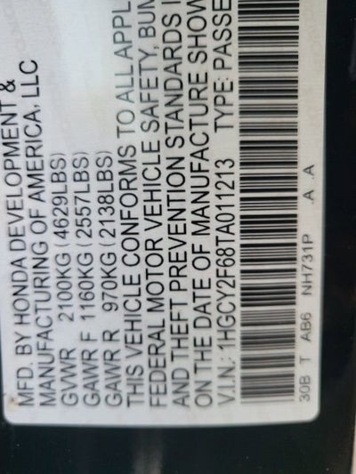 2026 Honda Accord Hybrid EX-L