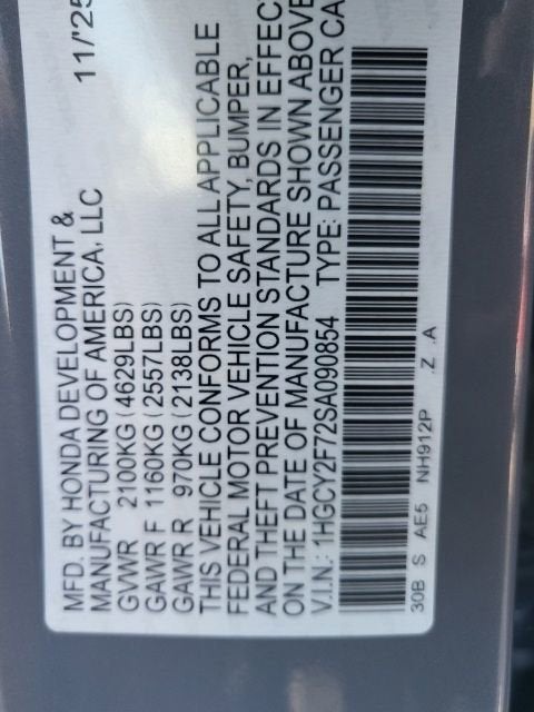 2025 Honda Accord Hybrid Sport-L