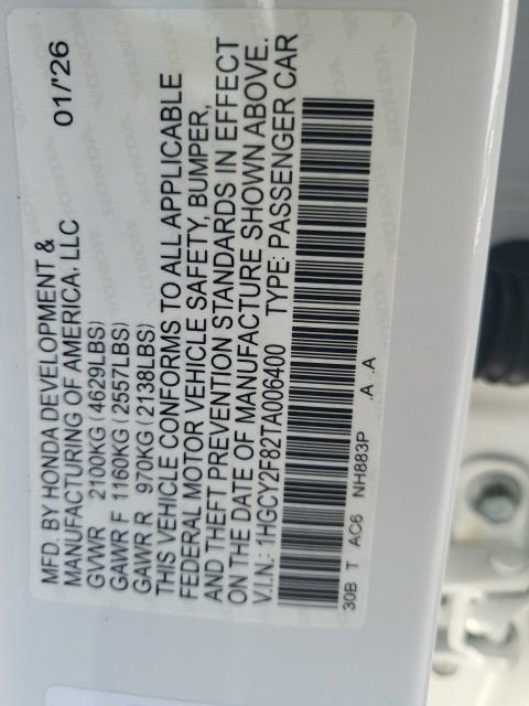 2026 Honda Accord Hybrid Touring