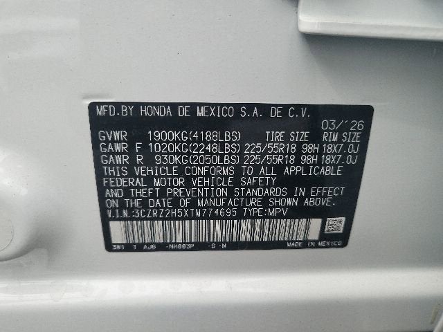 2026 Honda HR-V Sport
