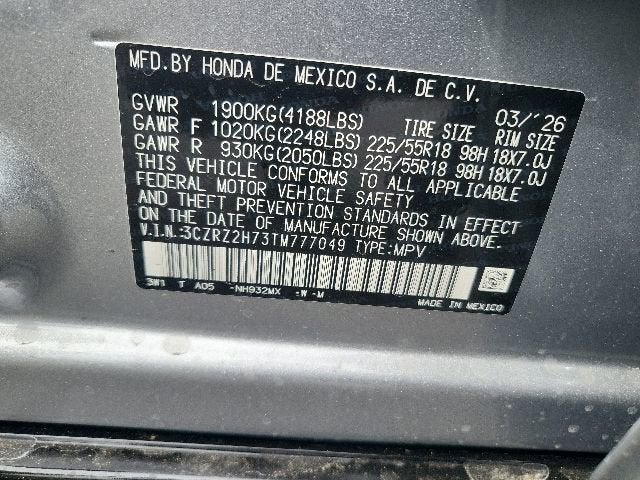 2026 Honda HR-V EX-L