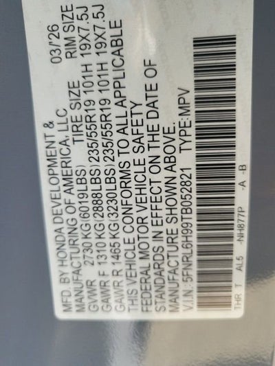 2026 Honda Odyssey Elite