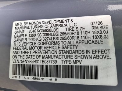 2026 Honda Passport RTL