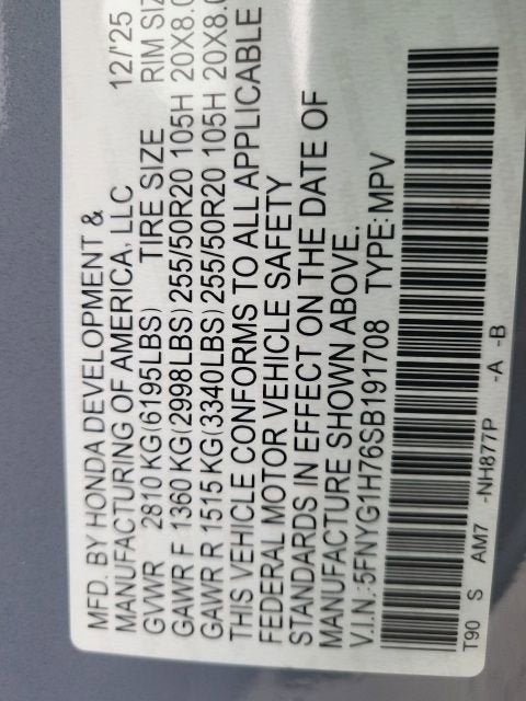 2025 Honda Pilot Touring