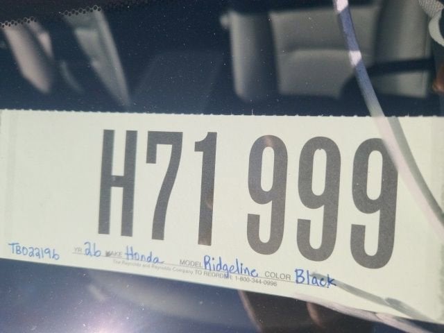 2026 Honda Ridgeline RTL