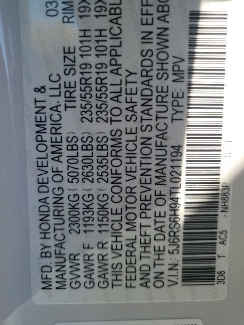 2026 Honda CR-V Hybrid Sport Touring