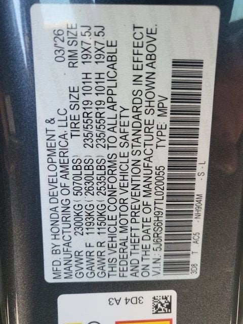 2026 Honda CR-V Hybrid Sport Touring