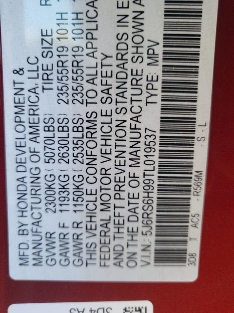 2026 Honda CR-V Hybrid Sport Touring