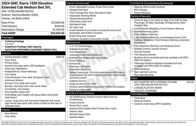 2024 GMC Sierra 1500 Elevation