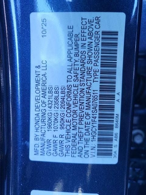 2025 Honda Accord Sedan SE