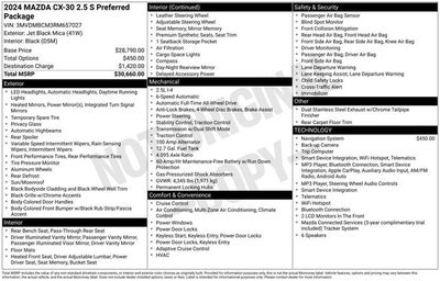2024 Mazda Mazda CX-30 2.5 S Preferred Package