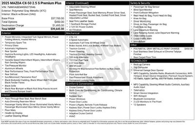 2025 Mazda Mazda CX-50 2.5 S Premium Plus Package