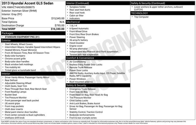 2013 Hyundai Accent GLS