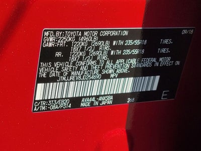 2018 Toyota RAV4 Hybrid SE