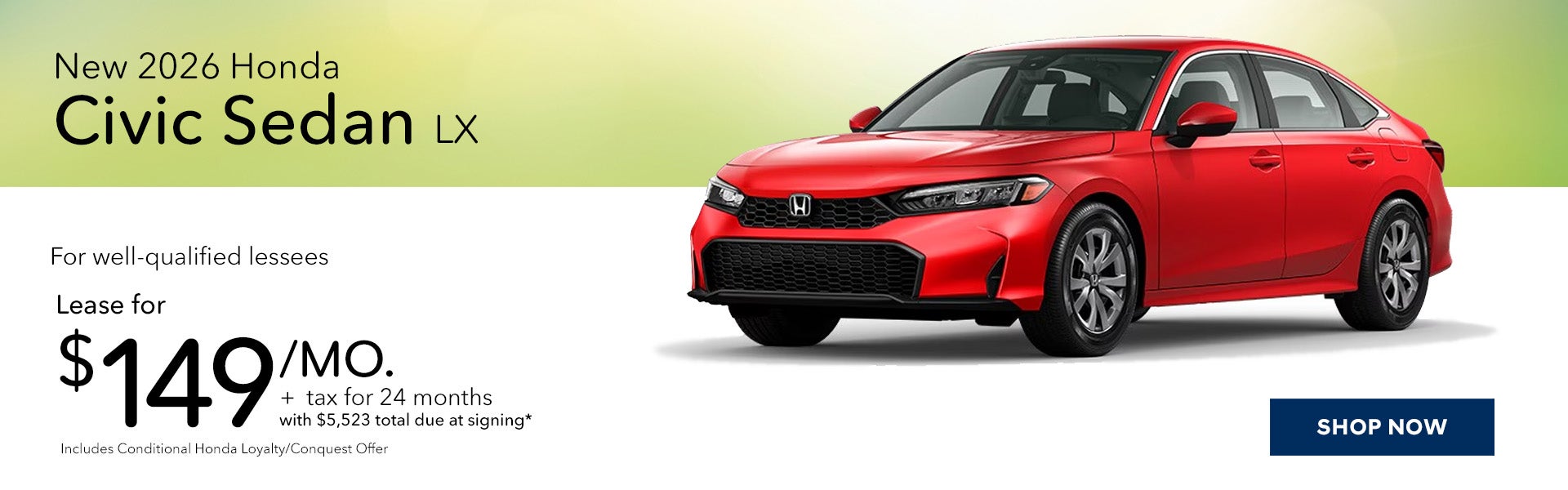 New 2026 Honda Civic Sedan LX