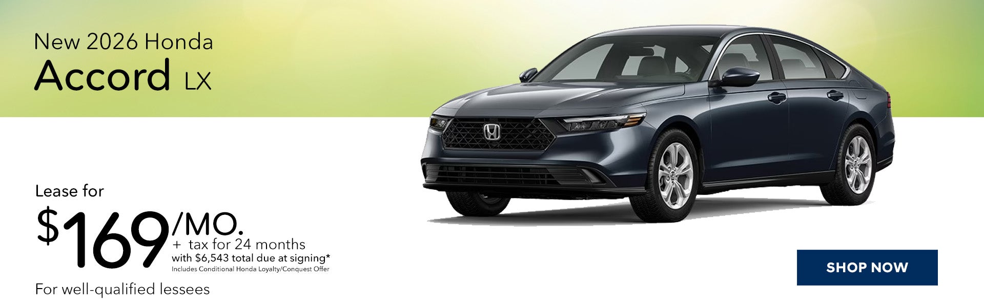 New 2026 Honda Accord LX