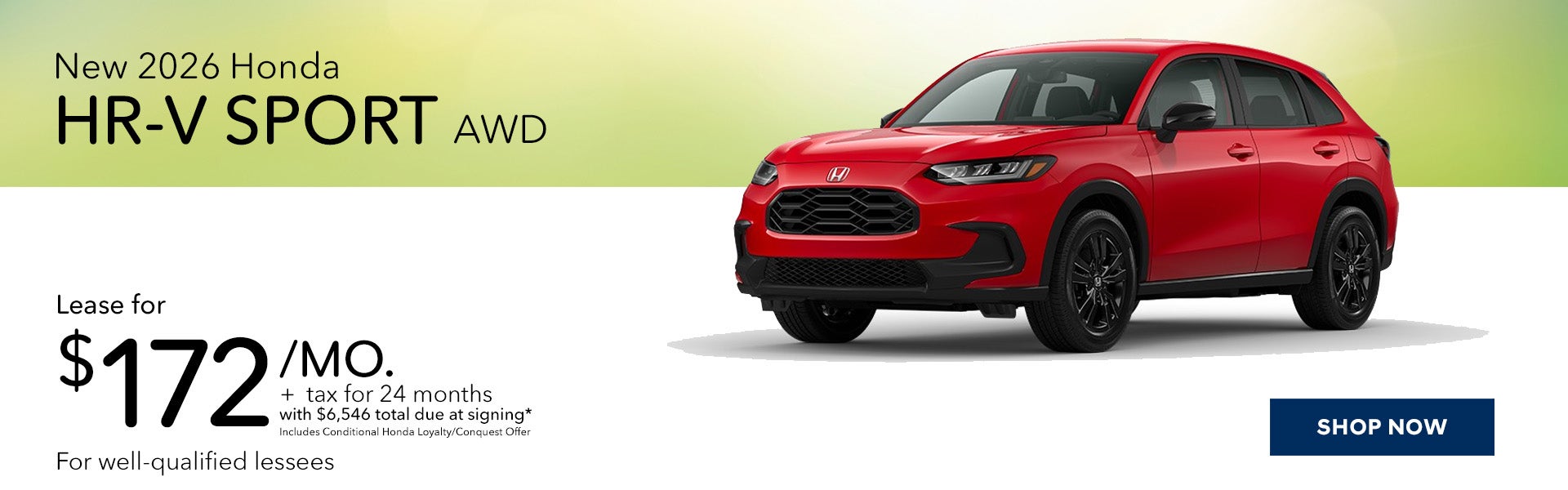 New 2026 Honda HR-V Sport AWD