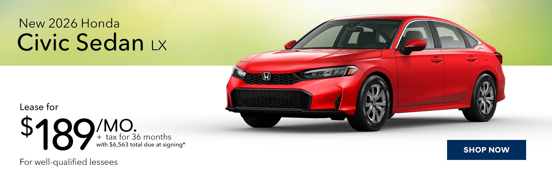 New 2026 Honda Civic Sedan LX