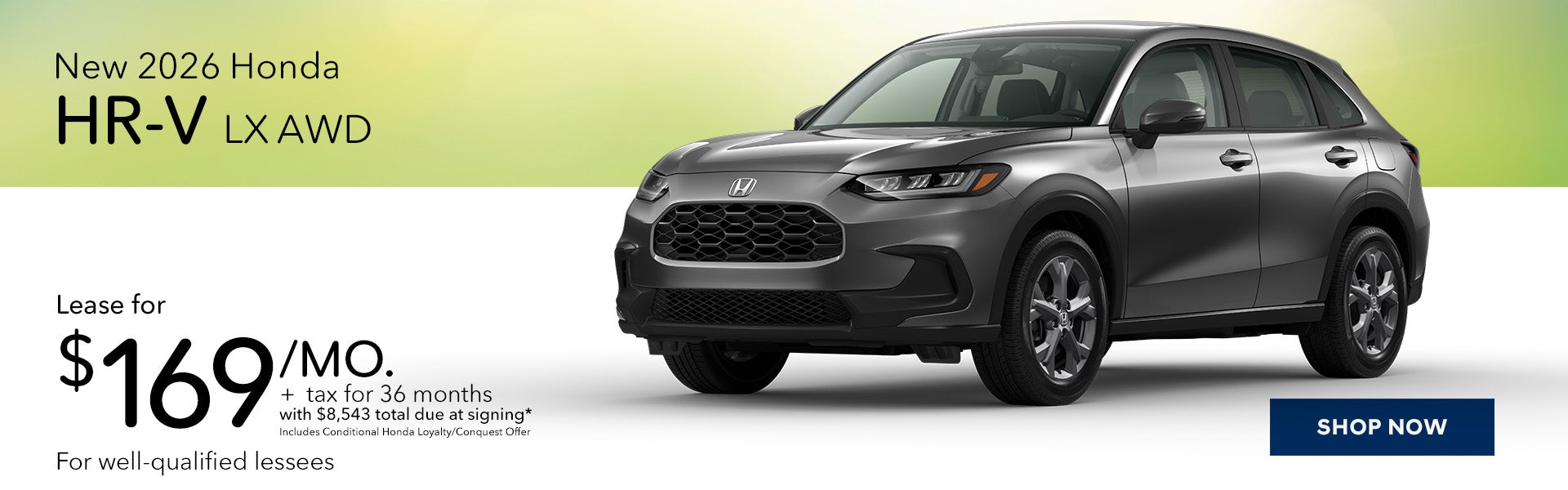 New 2026 Honda HR-V LX AWD