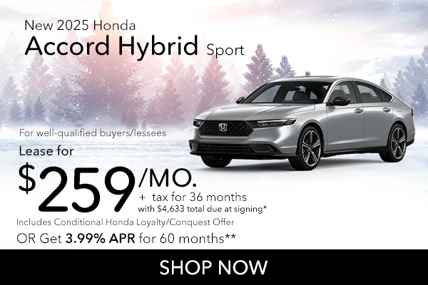 New 2025 Honda Accord Hybrid Sport