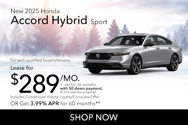 New 2025 Honda Accord Hybrid Sport
