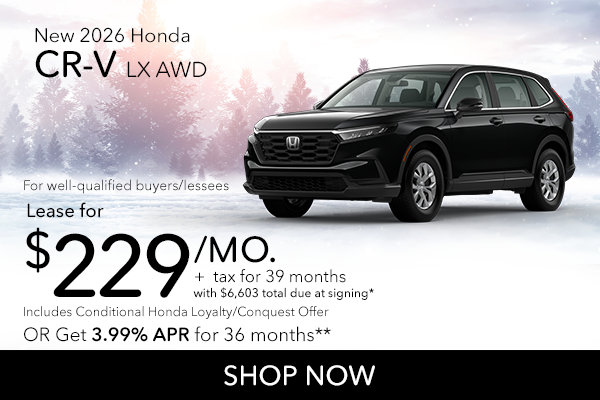 New 2026 Honda CR-V LX AWD