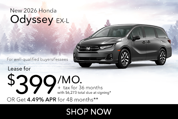 New 2026 Honda Odyssey EX-L
