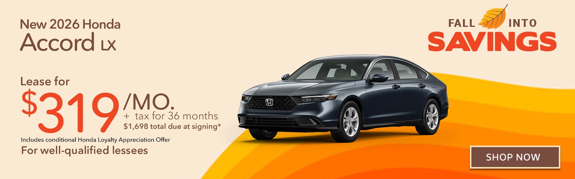 New 2026 Honda Accord LX