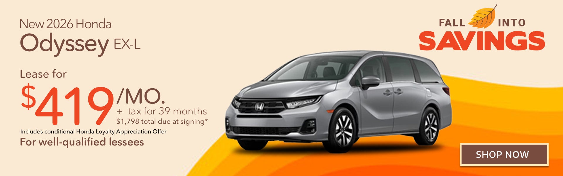 New 2026 Honda Odyssey EX-L
